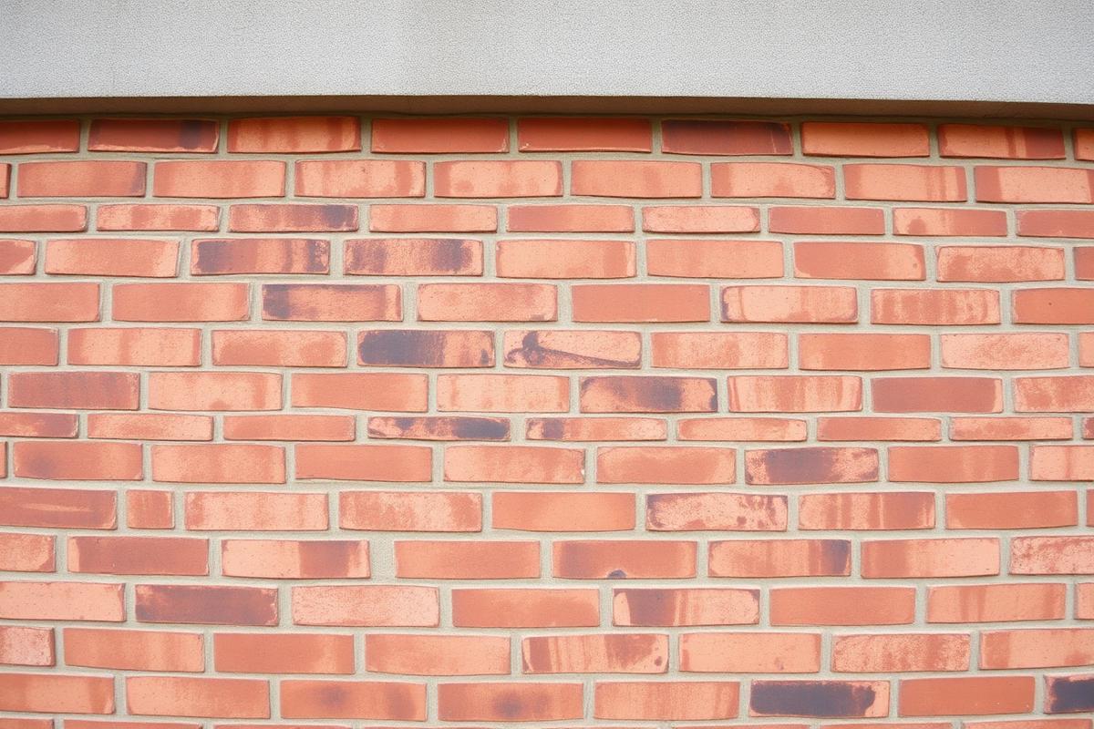 Metselwerk in baksteen als voorbeeld van bouwkundige werkzaamheden